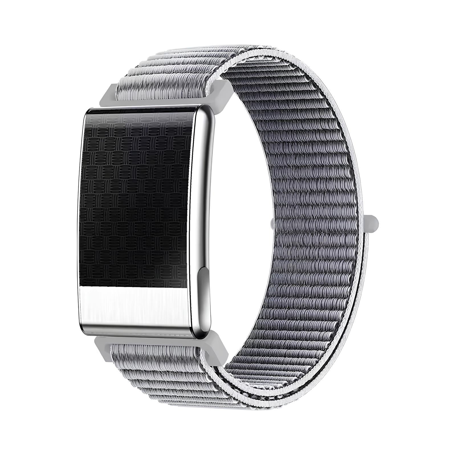 AltaX élixir Sense health and fitness tracker smart band displaying a sleek design with digital screen showing health metrics.