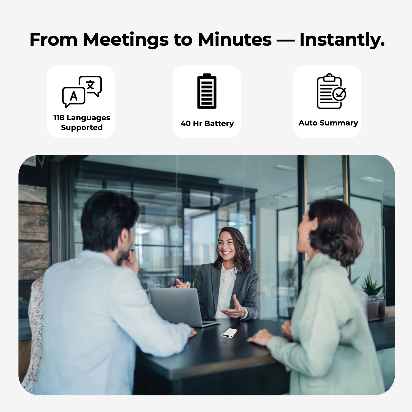 AltaX ThinkNote AI Note Taker & Voice Recorder with Unlimited AI Transcription and Auto Summary | Perfect for Meetings, Calls & Lectures | 118 Languages Supported | All-Metal Design w/Case | 64GB