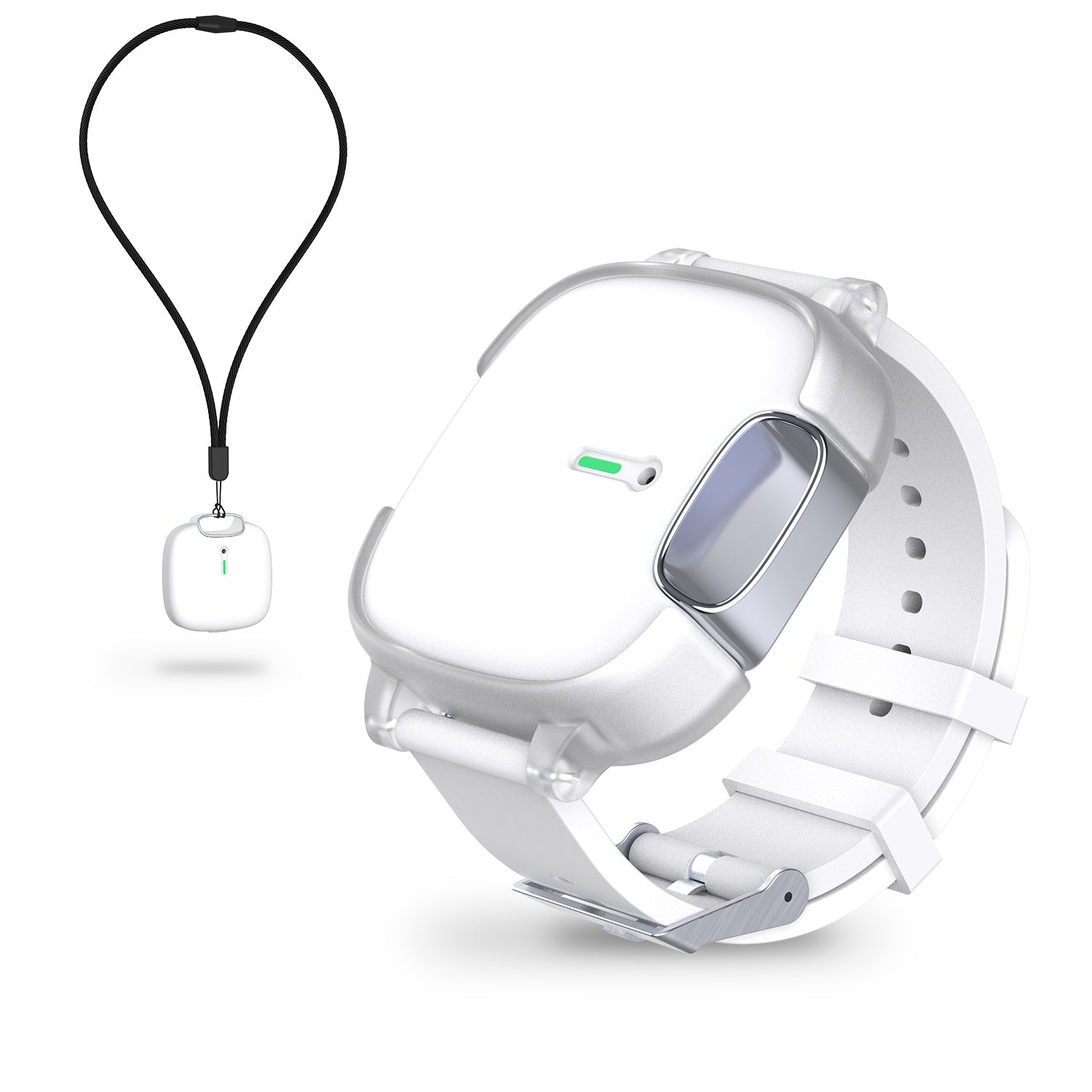 AltaX ATMOS 3-in-1 wearable air purifier with HyperRelease Anion Tech, compact design, and filterless pollution and virus removal.